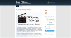 Desktop Screenshot of gregpittman.com